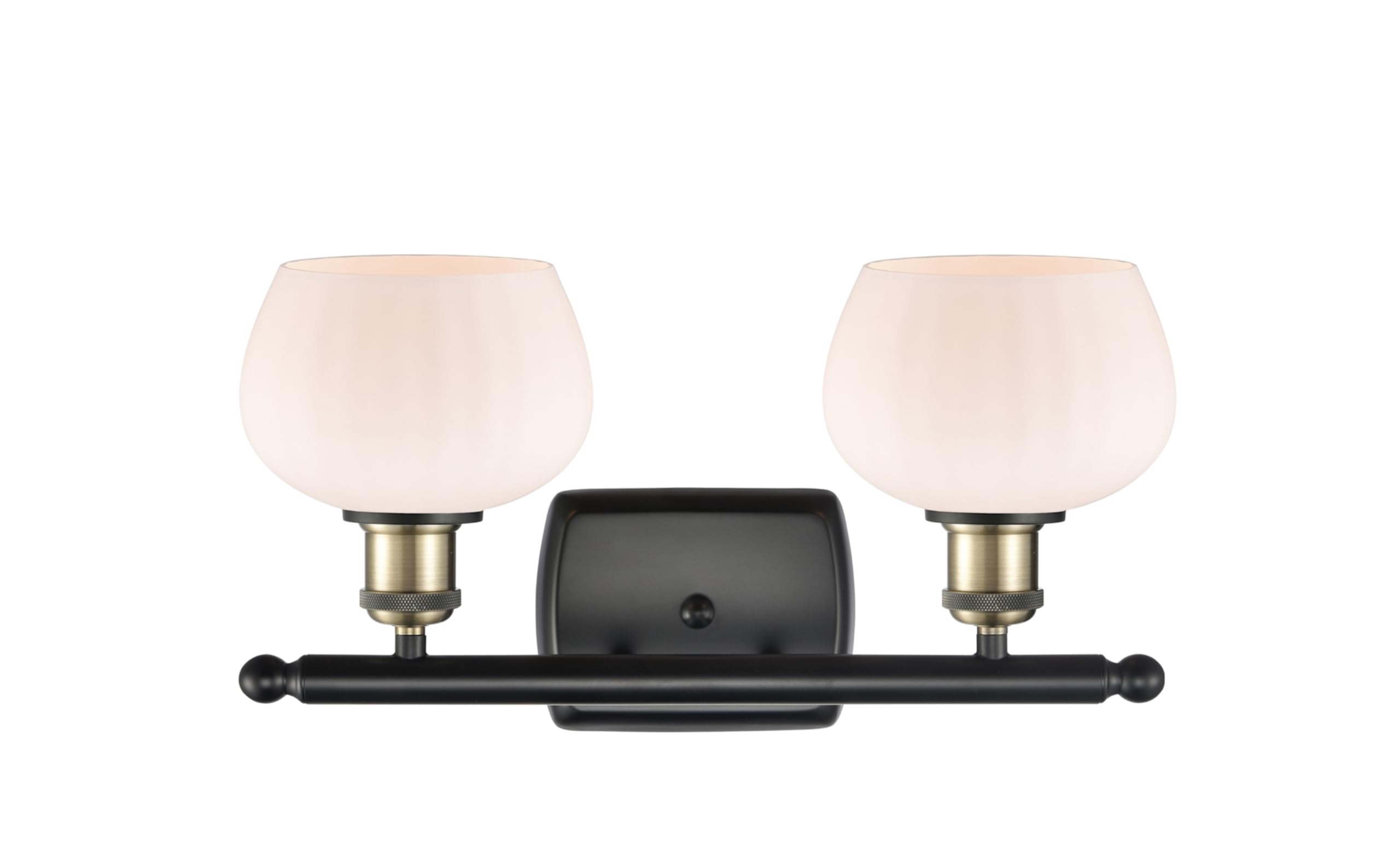 Innovations Lighting 516-2W-PN-G91 Fenton 2-Light Bathroom Vanity Light - Ballston Collection - Perfect for Modern Bathroom & Powder Room Decor