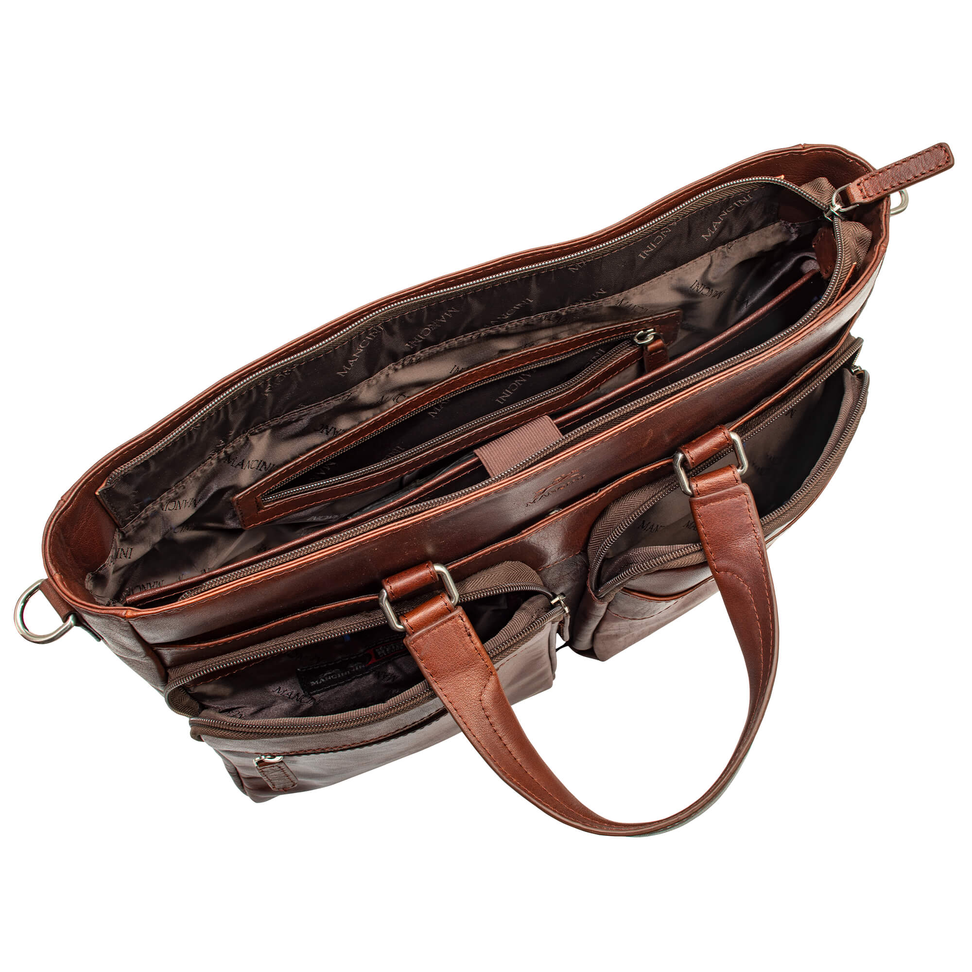 Stylish Mancini Buffalo Collection Tote Bag for 14 Inch Laptop - Perfect for Work, Travel & Everyday Use