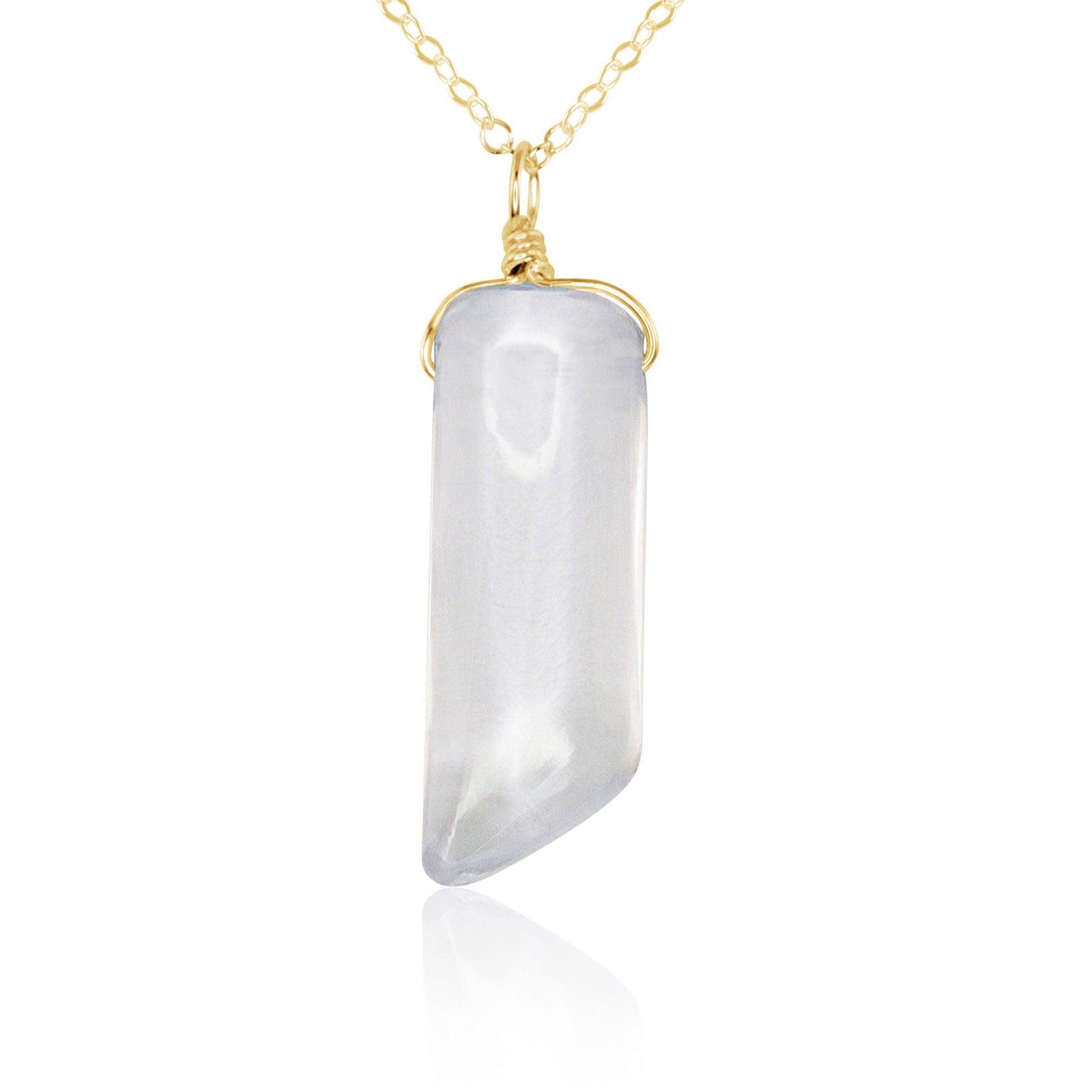Natural Smooth Crystal Quartz Point Necklace - Healing Stone Pendant for Meditation, Energy Cleansing & Spiritual Balance | Perfect for Yoga, Reiki & Chakra Alignment