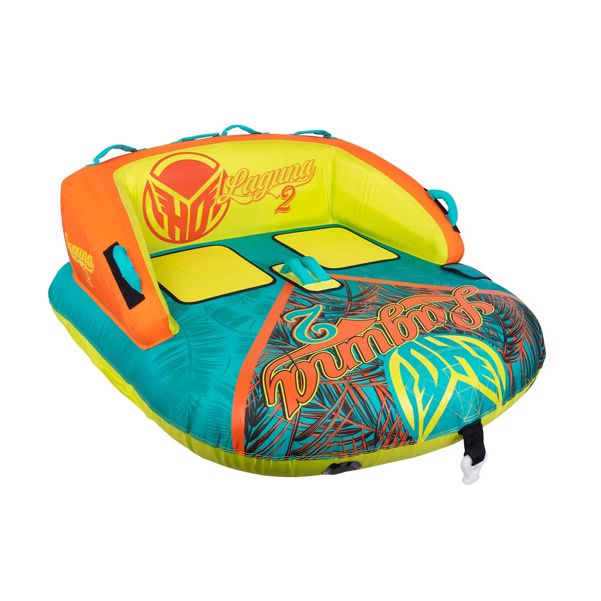 HO Laguna 2-Person Towable Tube for Boating & Water Sports - High-Speed Inflatable Ride for Lakes & Oceans