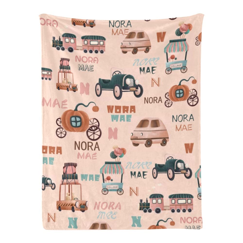 Personalized Toddler Blankets for Boys & Girls - Custom Baby Name Blanket (30×40 inches) - Soft Nursery Blanket for Crib, Stroller & Car Seat