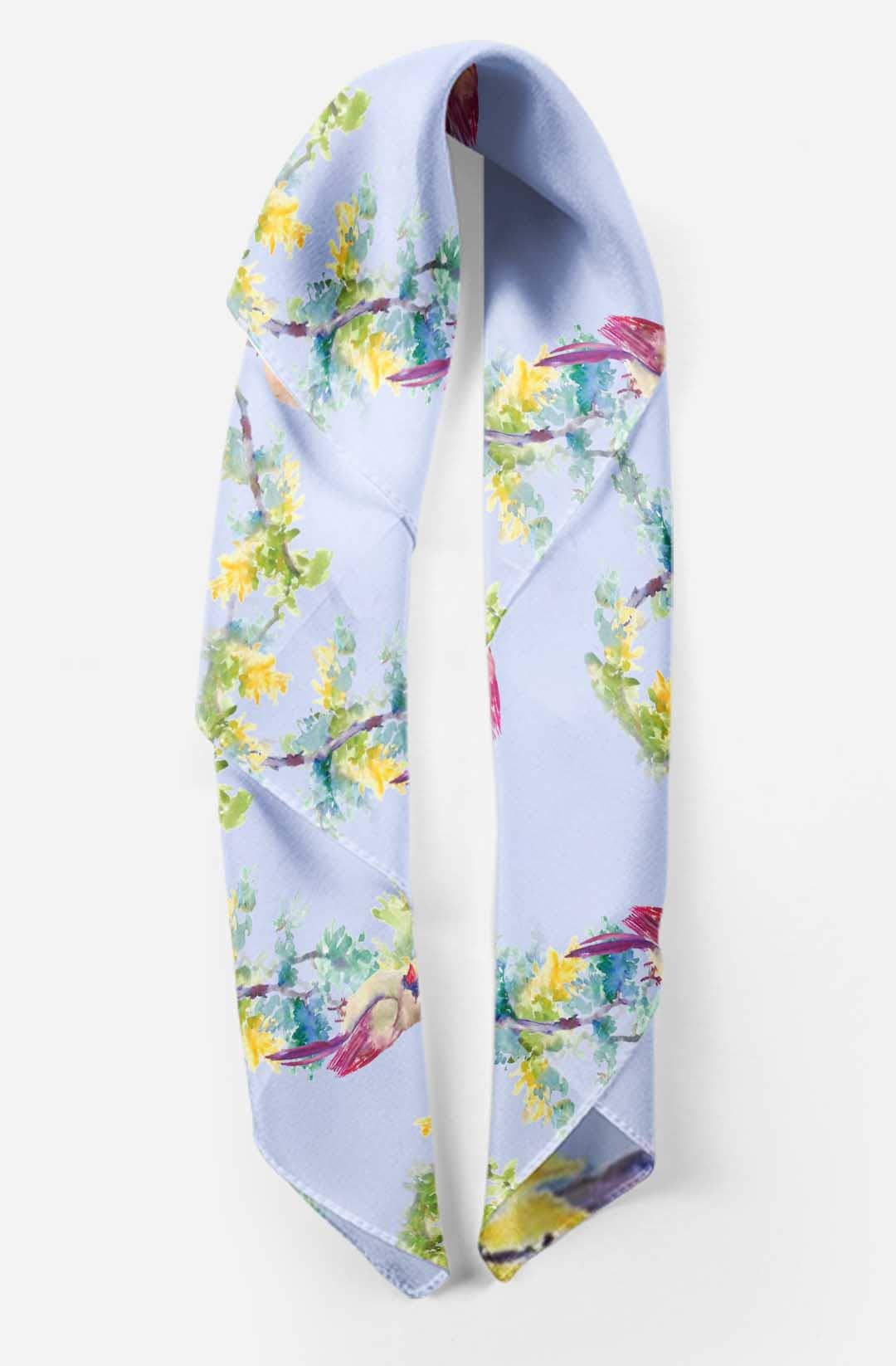 Bimba Printed Pure Silk Scarf for Women - Elegant Hair Wrap, Neck Scarf & Head Bandana - Perfect for Travel, Parties & Everyday Fashion Accessories