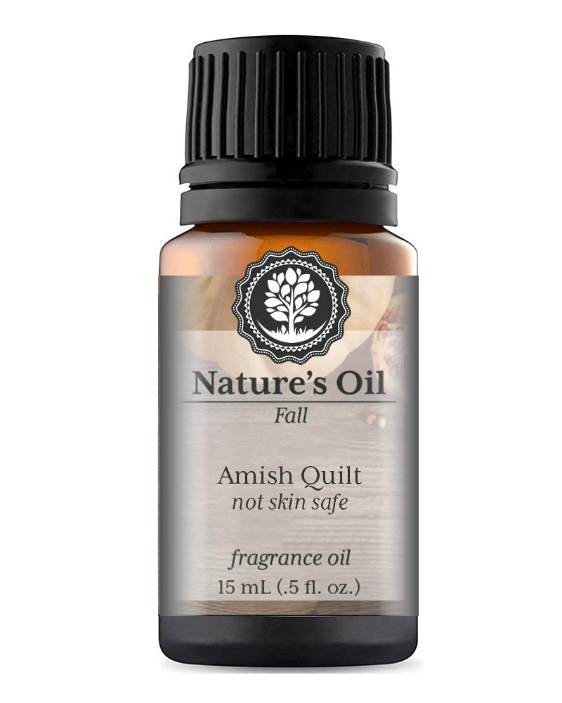 Amish Quilt Fragrance Oil - 15ml Bottle for Essential Oil Diffusers, Scented Candles, Home Aromatherapy, Linen Spray & DIY Slime Making | Long-Lasting Fresh Cotton & Floral Scent for Relaxation & Stress Relief