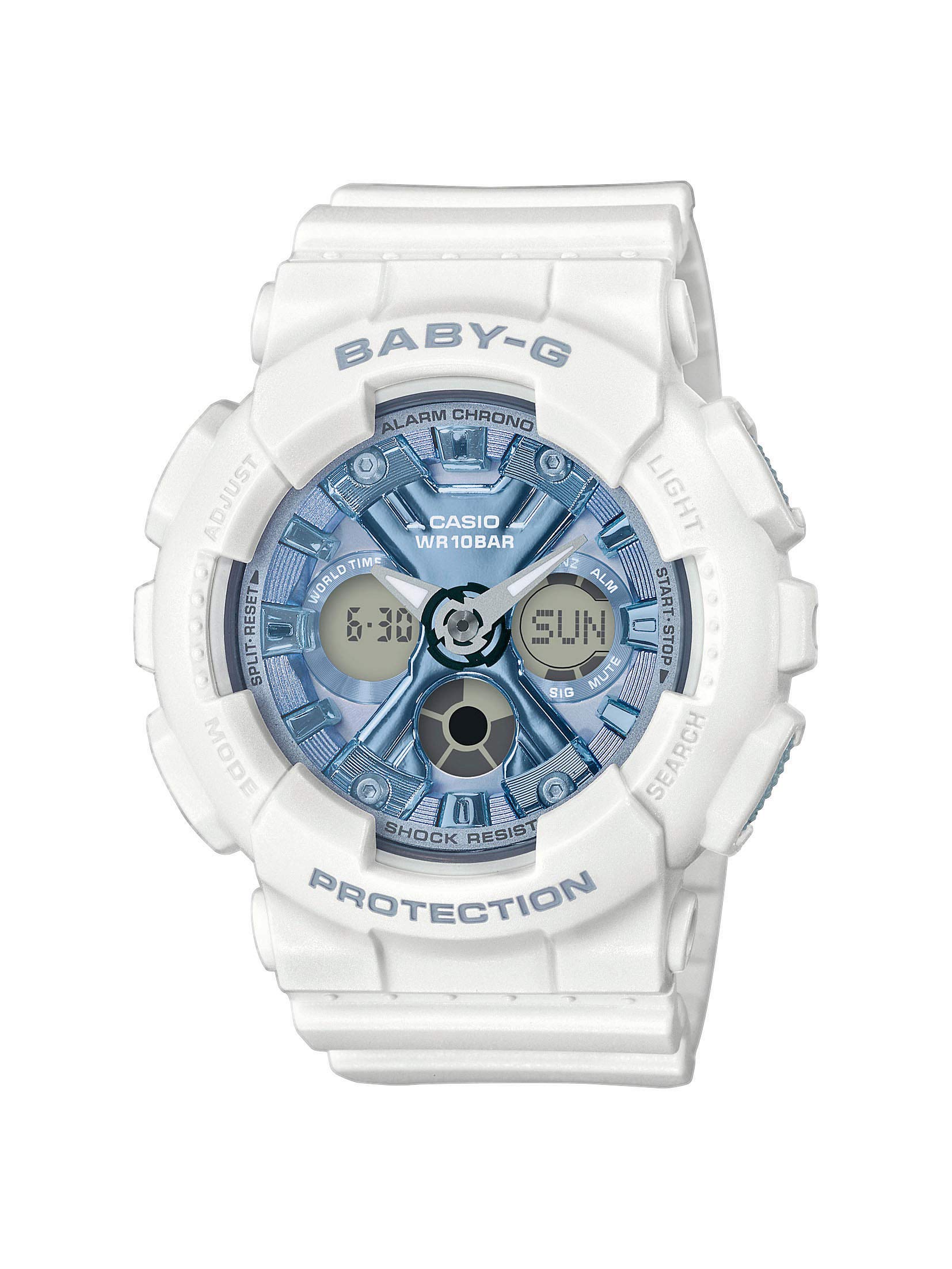 CASIO Women's Digital Analog Watch with Resin Band - Water Resistant, Alarm & Stopwatch - Perfect for Workouts, Office & Everyday Wear