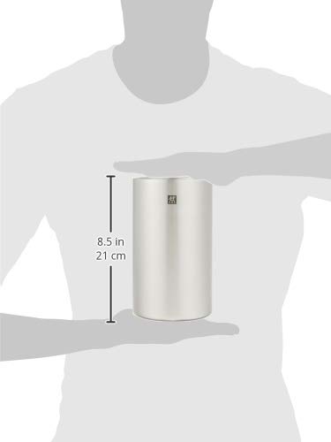 ZWILLING Sommelier Stainless Steel Wine Cooler - Premium Silver Chiller for White & Red Wine - Perfect for Parties, Dining & Home Bars