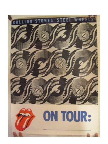 The Rolling Stones Steel Wheels Tour Poster - Vintage Rock Band Wall Art for Music Lovers | Perfect for Bedroom, Living Room & Man Cave Decor
