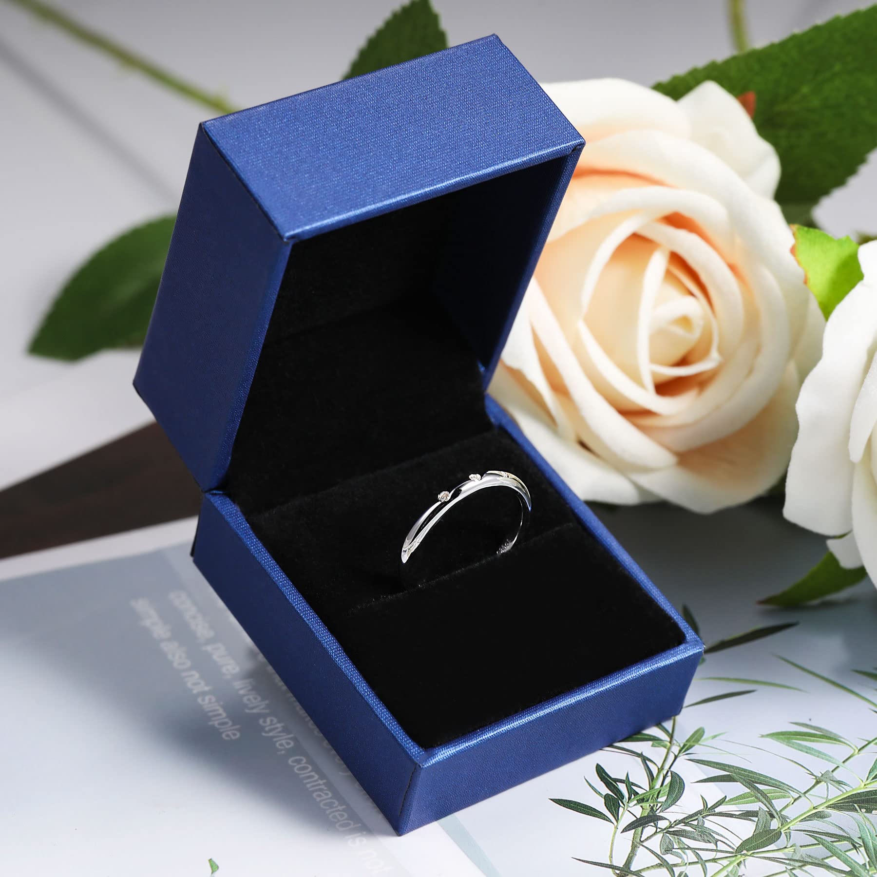 3 Stone Moissanite Ring for Women - D Color VVS1 Bezel Set Wedding Band in Sterling Silver | Anniversary Gift for Her | Perfect for Engagement, Proposal & Special Occasions