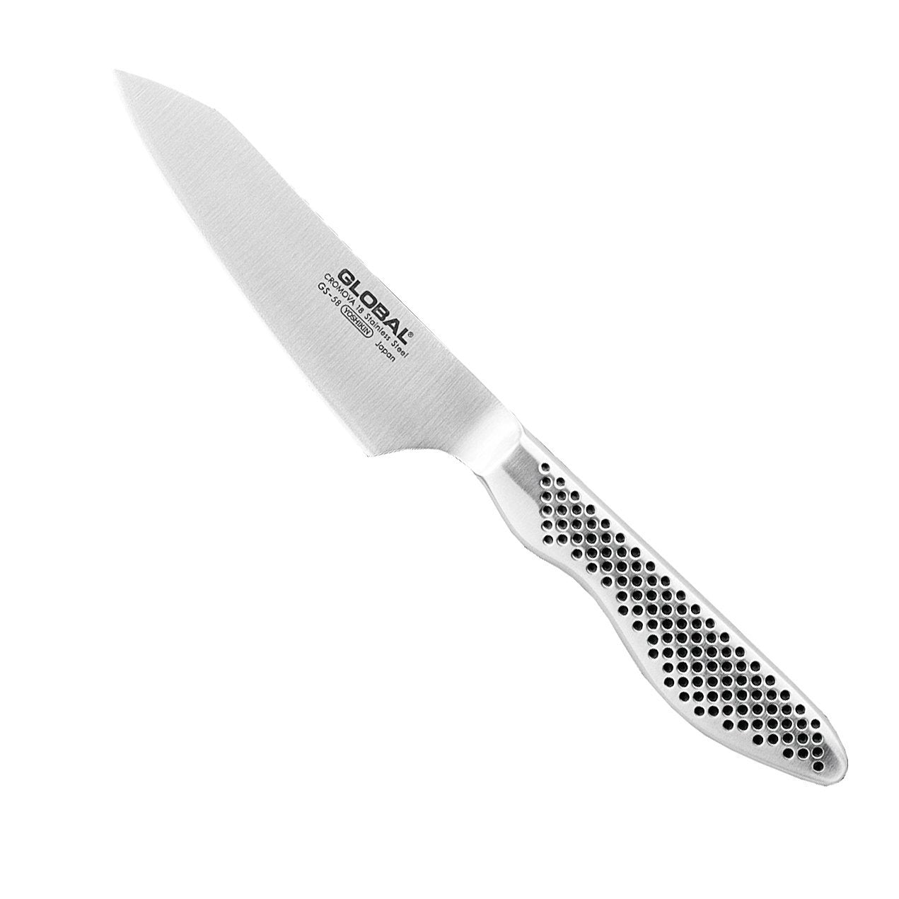 Global GS 58 4.5 Inch Oriental Utility Knife - 25th Anniversary Limited Edition - Perfect for Camping, Kitchen & Outdoor Adventures