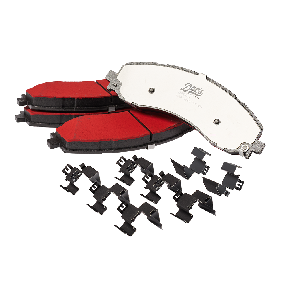 Doc's Diesel RAM 6.7L Cummins Severe Duty Front Brake Pads for 2019-2025 Models | High-Performance Braking System for Heavy-Duty Trucks | Ideal for Towing, Off-Roading & Commercial Use