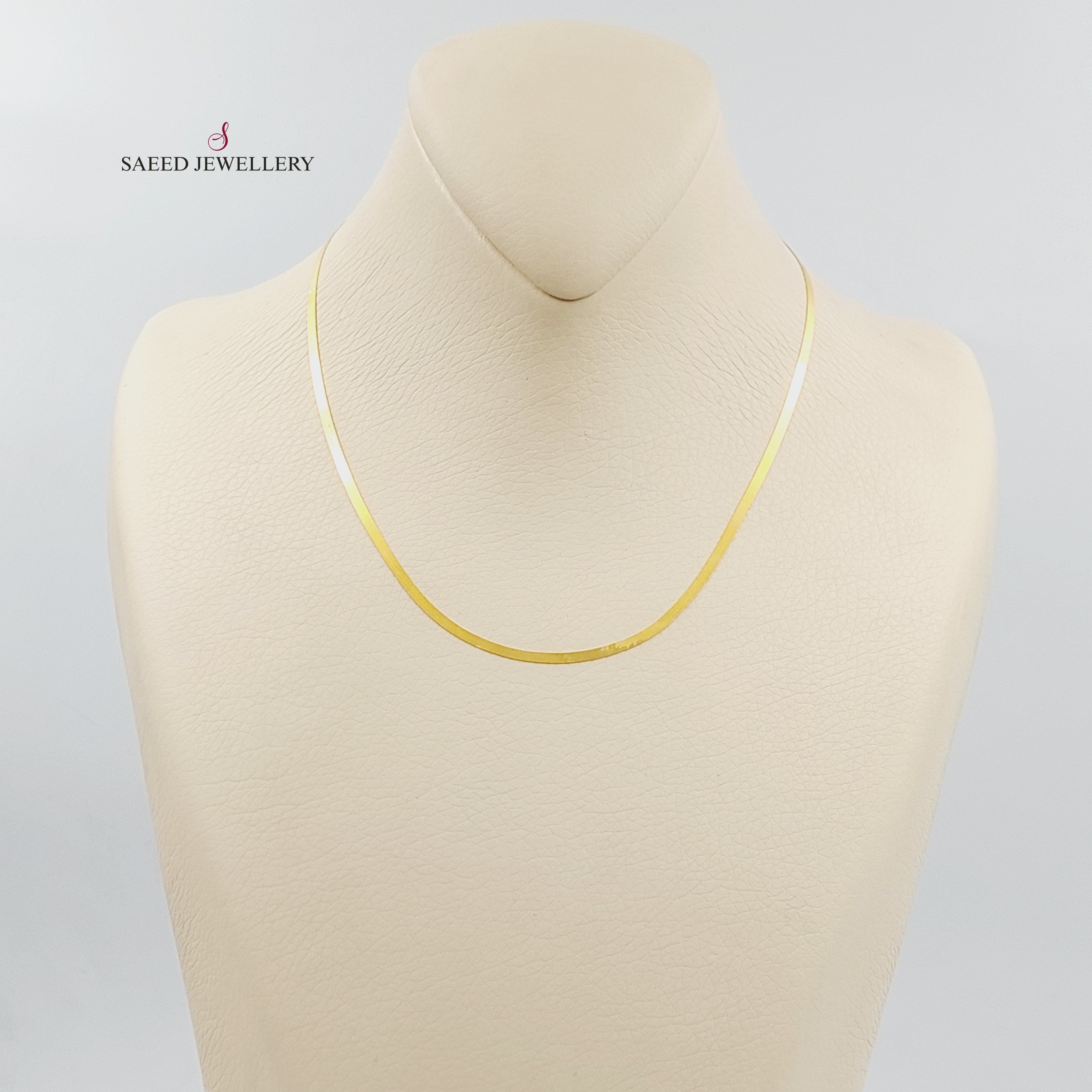 2.5mm Flat Necklace Chain for Women - Gold & Silver Dainty Layering Chains - Perfect for Everyday Wear, Gift Giving & Jewelry Making