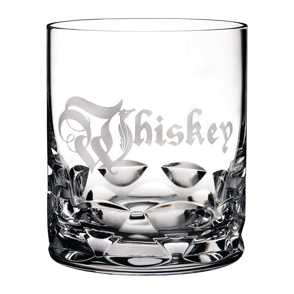 Waterford Crystal Double Old Fashioned Whiskey Glasses Set of 2 - Elegant Short-Stemmed Drinking Glasses for Bourbon, Scotch & Cocktails - Perfect for Home Bars, Dinner Parties & Gifts