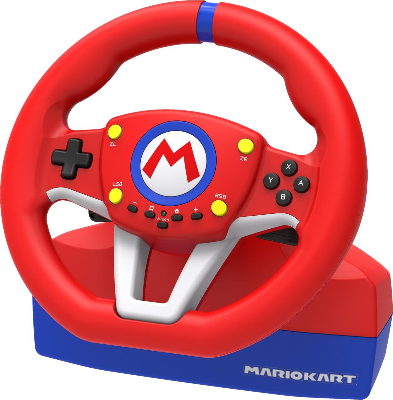 HORI Nintendo Switch Mario Kart Racing Wheel Pro Mini - Officially Licensed by Nintendo for Mario Kart 8 Deluxe & Hot Wheels Unleashed 2 - Perfect for Racing Game Enthusiasts & Family Game Nights on Nintendo Switch