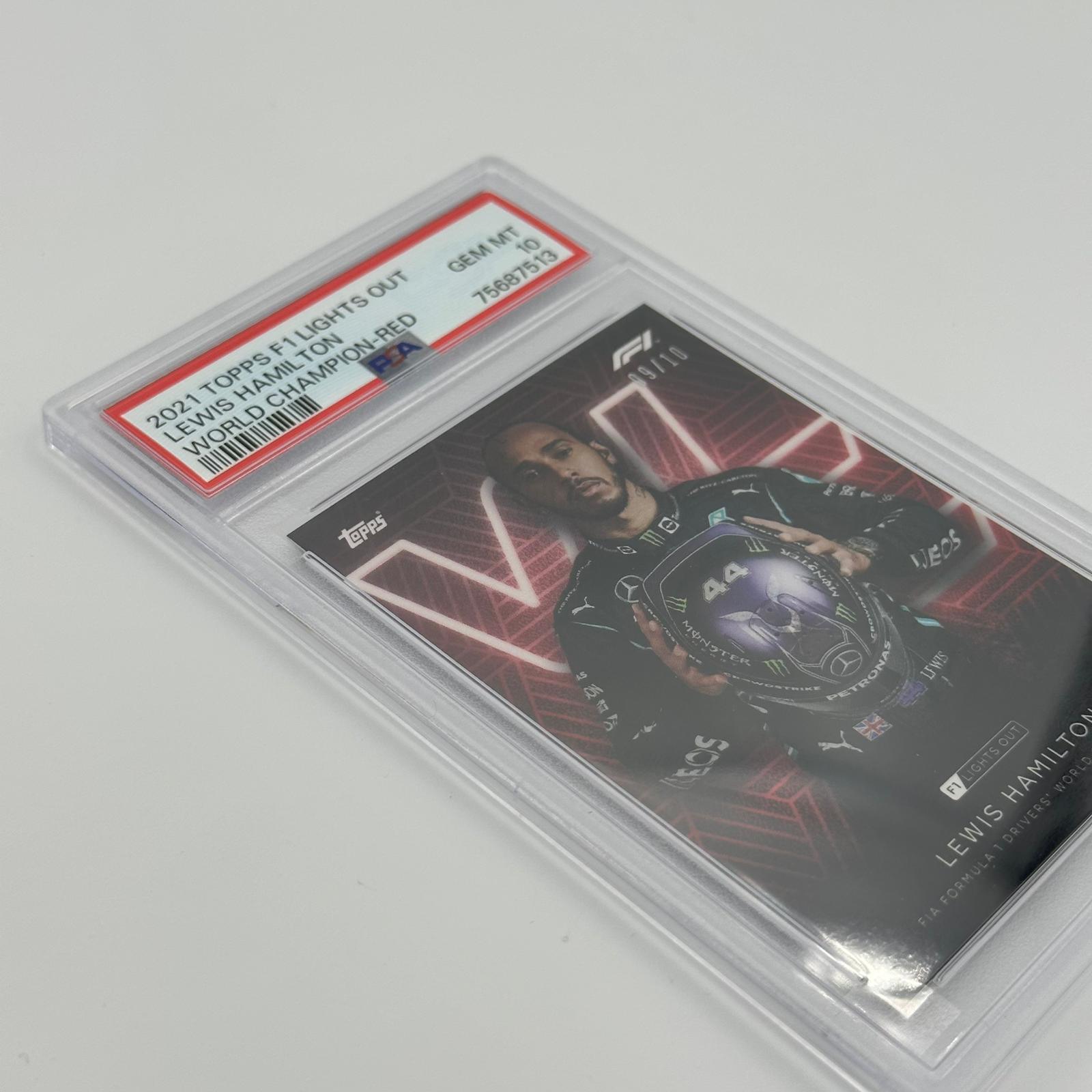 PSA 10 Graded 2009-2010 Lewis Hamilton Formula 1 Drivers World Champion Trading Card - Perfect for F1 Collectors, Sports Memorabilia & Investment