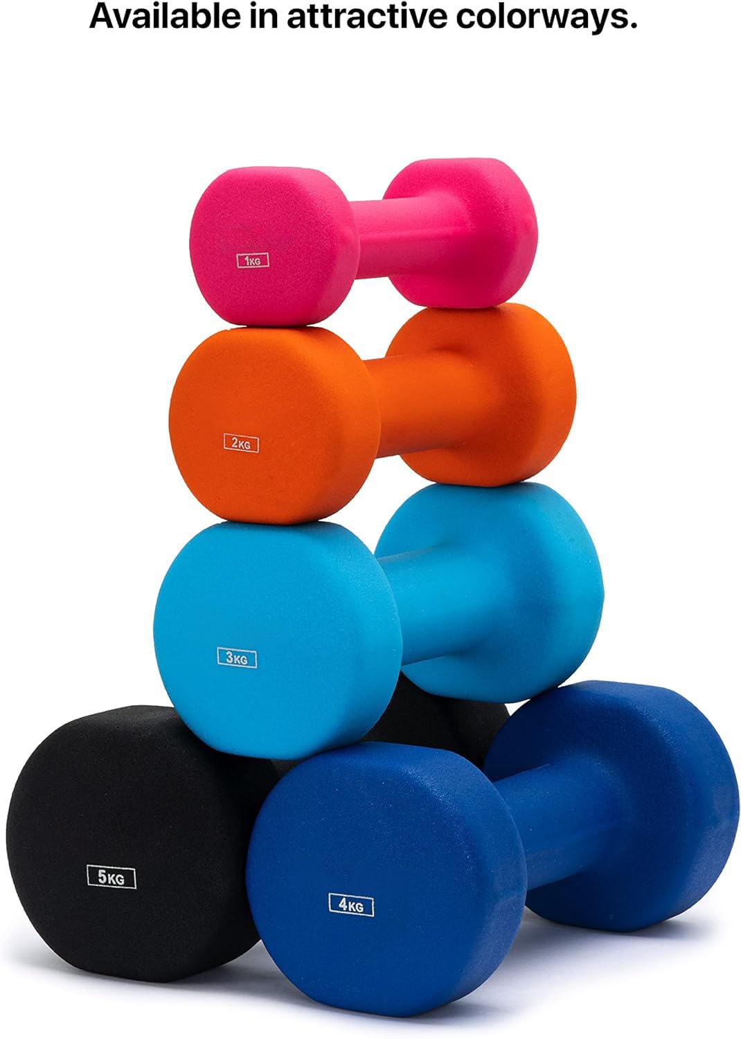 AB Neoprene Dumbbell Set - 2 Pack Non-Slip Weights for Home Gym, Strength Training & Fitness Workouts | Perfect for Beginners, Yoga, HIIT & Full-Body Exercises