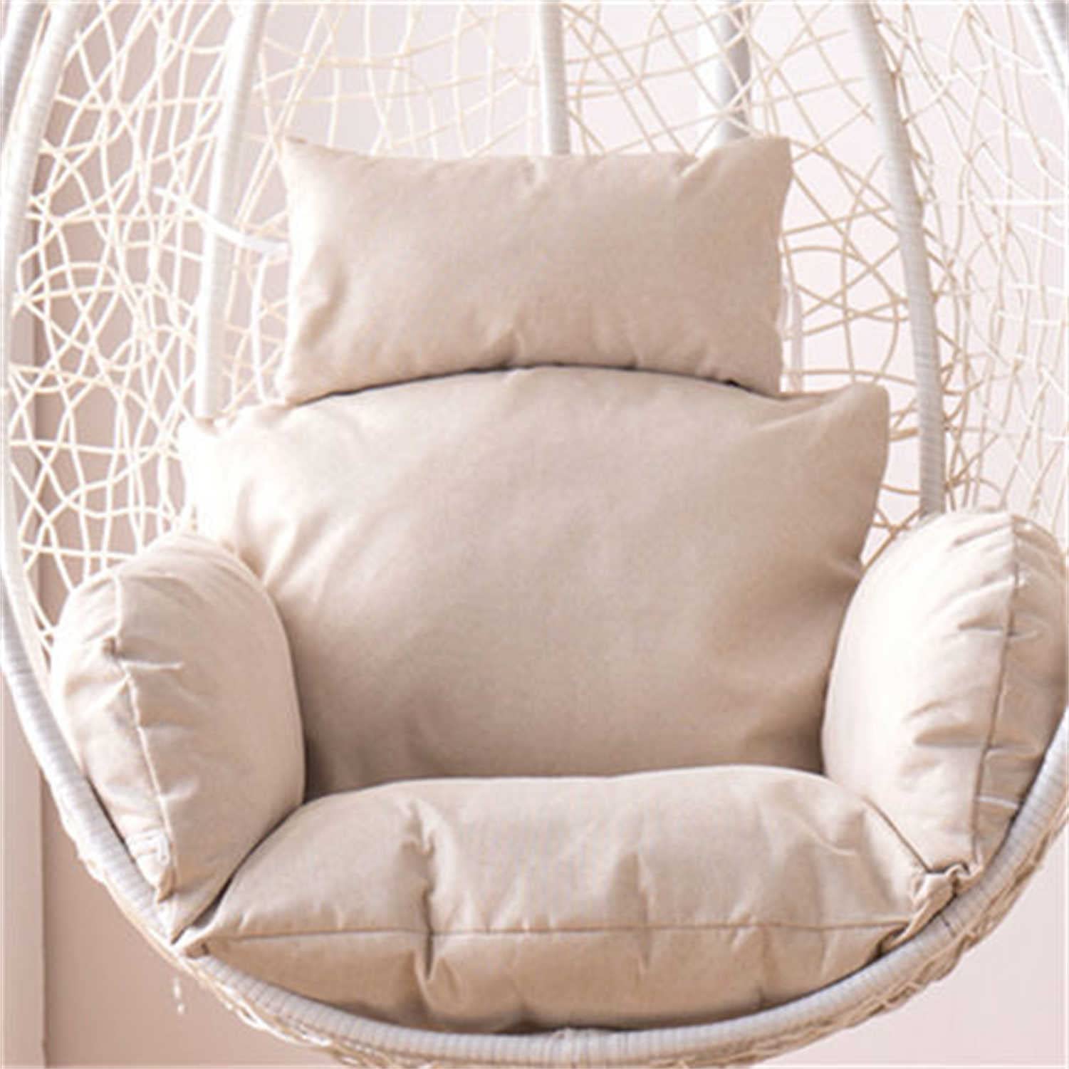 ZGRM Washable Replacement Cushions for Swing Egg Chair - Thickened Outdoor Hanging Hammock Seat Pad - Perfect for Patio, Backyard, Balcony, Bedroom & Living Room Comfort