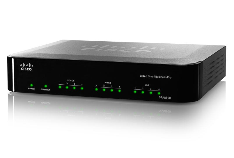 Cisco SPA8800 IP Telephony Gateway - 4 FXS & 4 FXO Ports for VoIP Business Phone Systems | Perfect for Small Office PBX & Call Center Solutions
