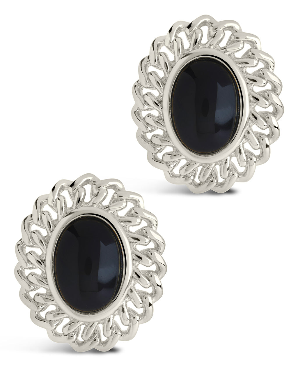 Ainsley Onyx Statement Stud Earrings for Women – Elegant Black Onyx Jewelry for Everyday Wear & Special Occasions