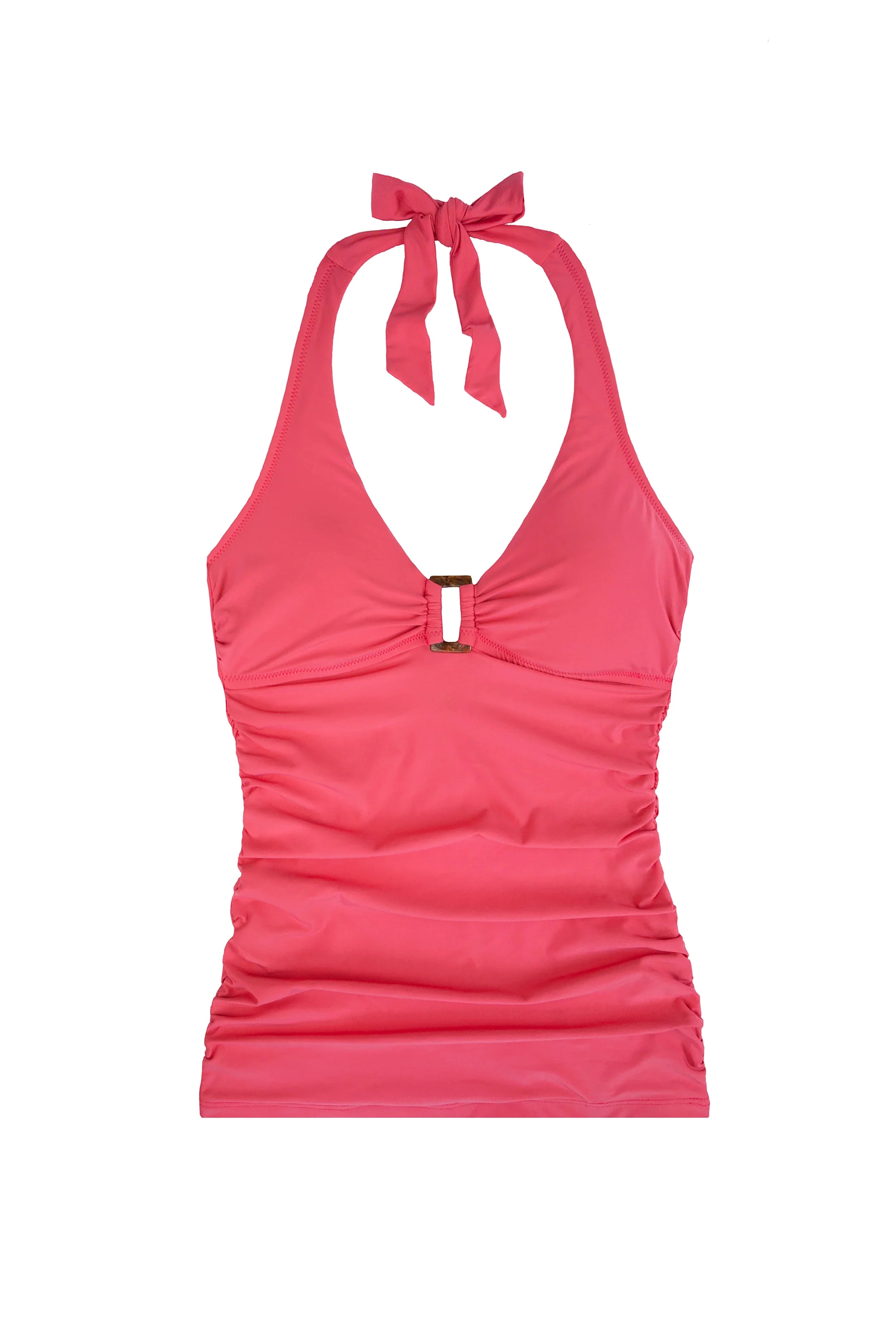 Tortoise Print Tankini Swimsuit for Women | Watermelon Pink Bikini Top | Beach, Pool & Summer Vacation Outfit