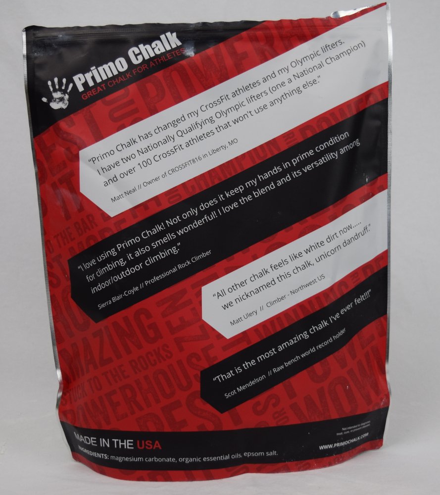 Primo Gym Chalk for Climbing & Weightlifting - Premium Magnesium Carbonate Powder for Better Grip | Sweat-Absorbing, Non-Slip Hand Chalk | Ideal for Rock Climbing, CrossFit, Powerlifting & Gym Workouts