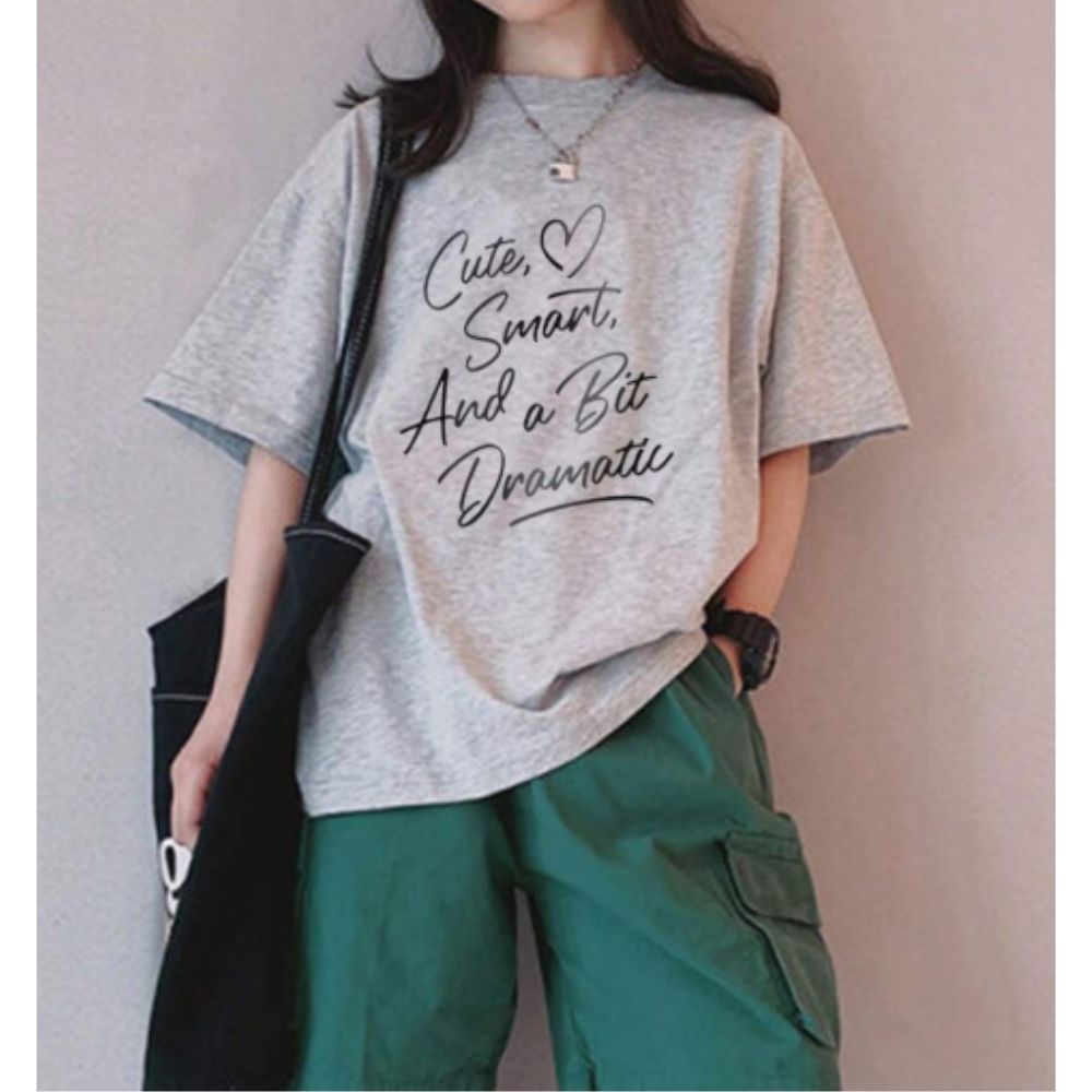 Stylish & Playful Cute Smart Dramatic Graphic T-Shirt for Women - Perfect for Casual Wear, Parties & Fun Outfits