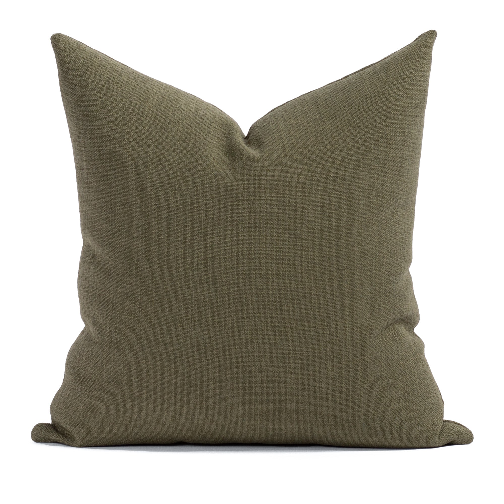 Grange 22x22 Inch Decorative Throw Pillow Cover - Soft Moss Green Cushion for Sofa, Bed & Home Decor