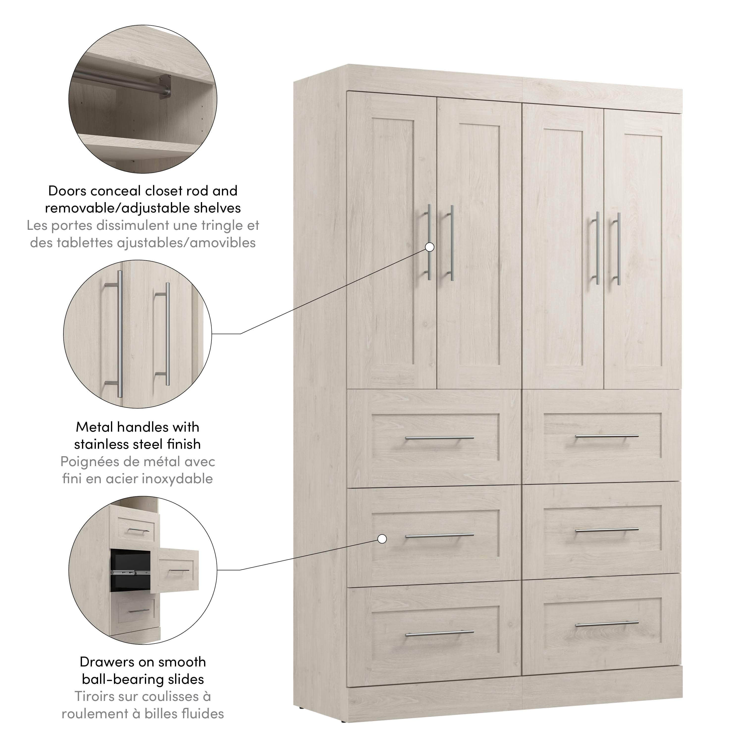 50W Closet Organizer with Drawers - 7 Color Options for Wardrobe, Bedroom & Office Storage | Space-Saving Home Organization Solution