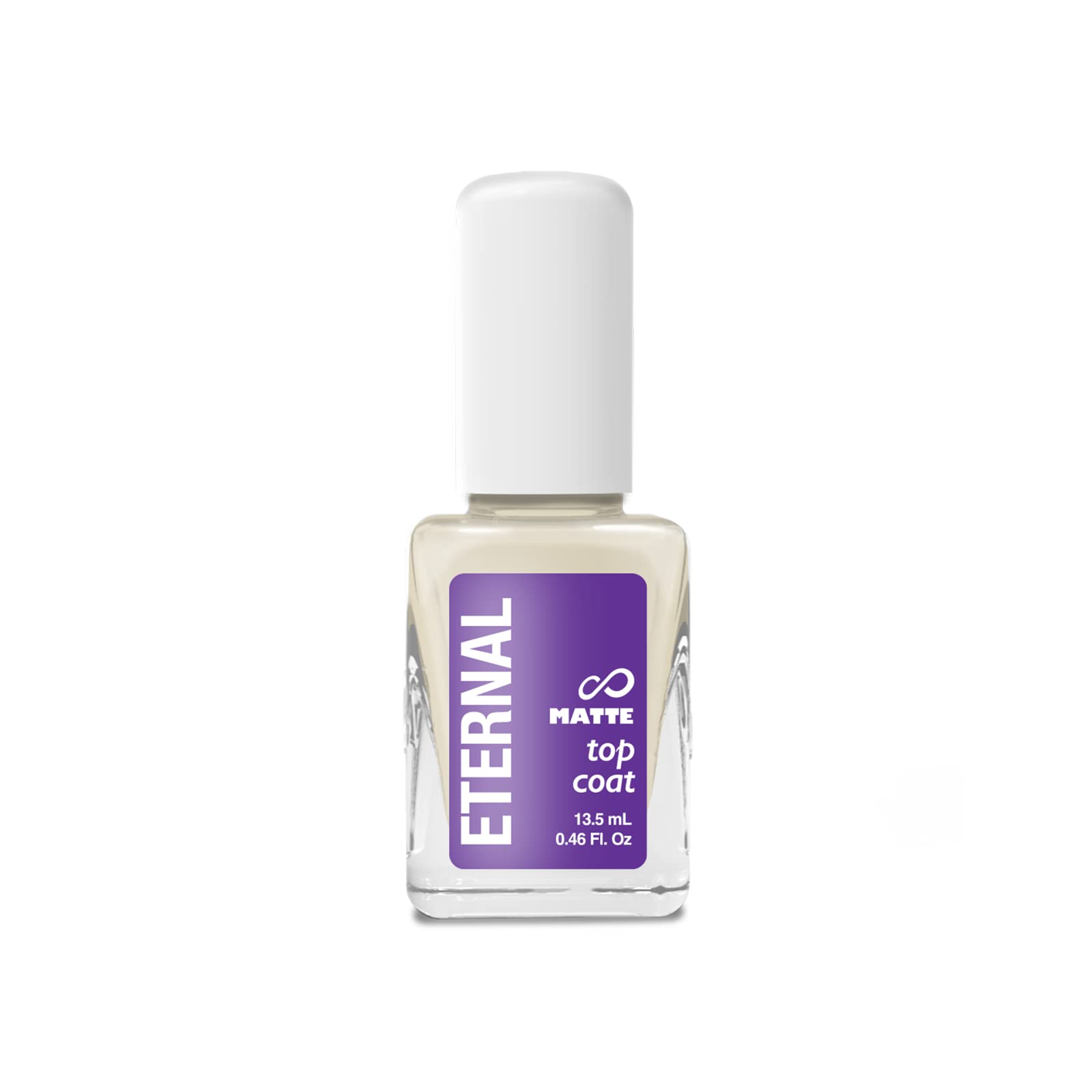 Eternal Matte Top Coat Nail Polish - 13.5 mL Long Lasting Matte Finish, Quick Dry Formula, No UV Lamp Needed - Nail Color Protection & Matte Fingernail Polish for Women - Perfect for Everyday Wear, Special Occasions & Salon-Quality Manicures at Home