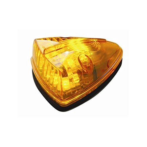 5 Pack LED Amber Truck Bus RV Roof Cab Marker Clearance Lights - Waterproof & Durable for Heavy Duty Vehicles, Trailers, and Off-Road Adventures