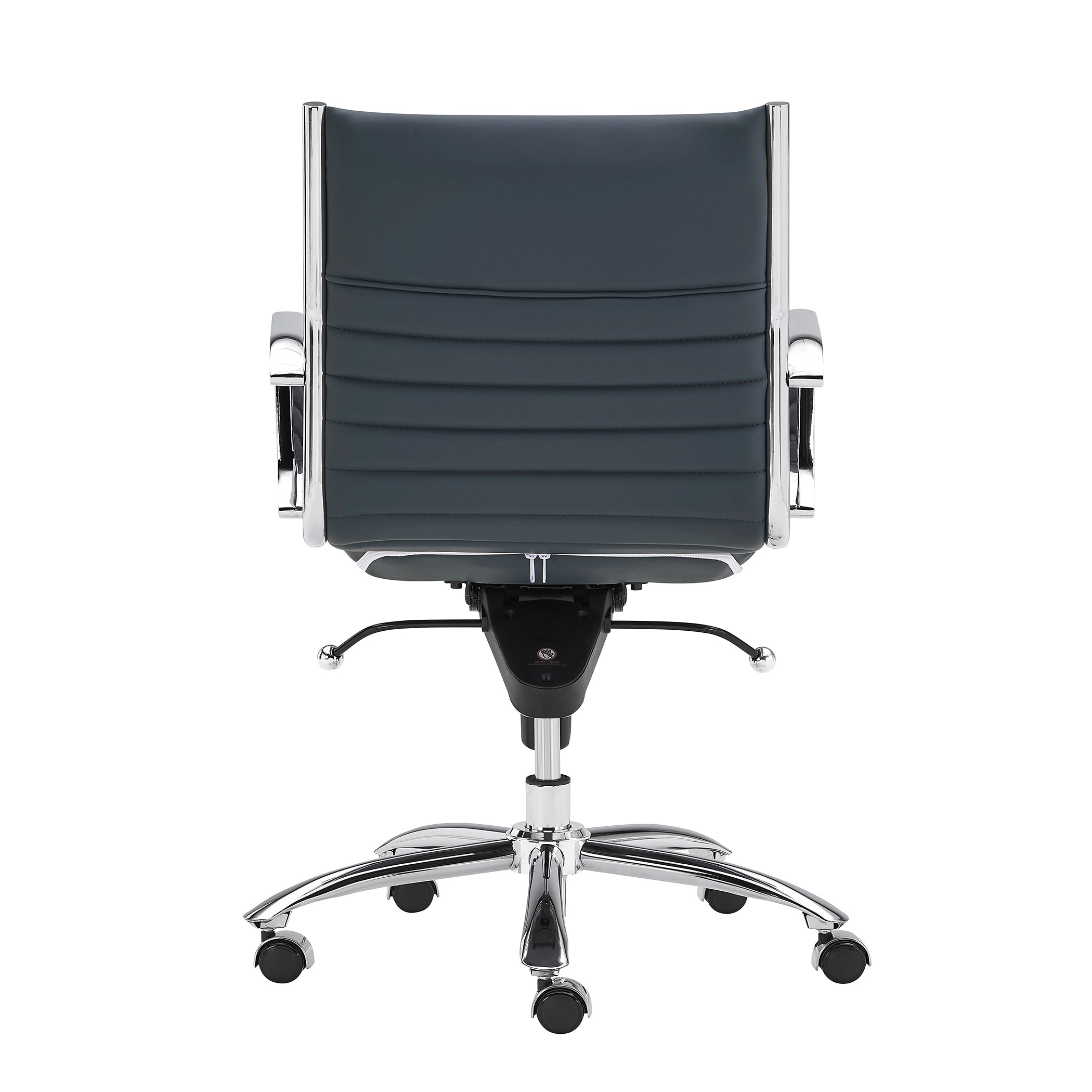 Dirk Low Back Office Chair with Chromed Steel Base - Ergonomic Mesh Desk Chair for Home & Office Workspaces - Perfect for Long Hours of Computer Work, Gaming, and Study Sessions