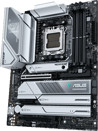 ASUS PRIME X670E-PRO WIFI AMD AM5 ATX Motherboard with PCIe 5.0, DDR5, WiFi 6, 2.5Gb LAN - Perfect for Gaming PC, Content Creation & High-Performance Workstations