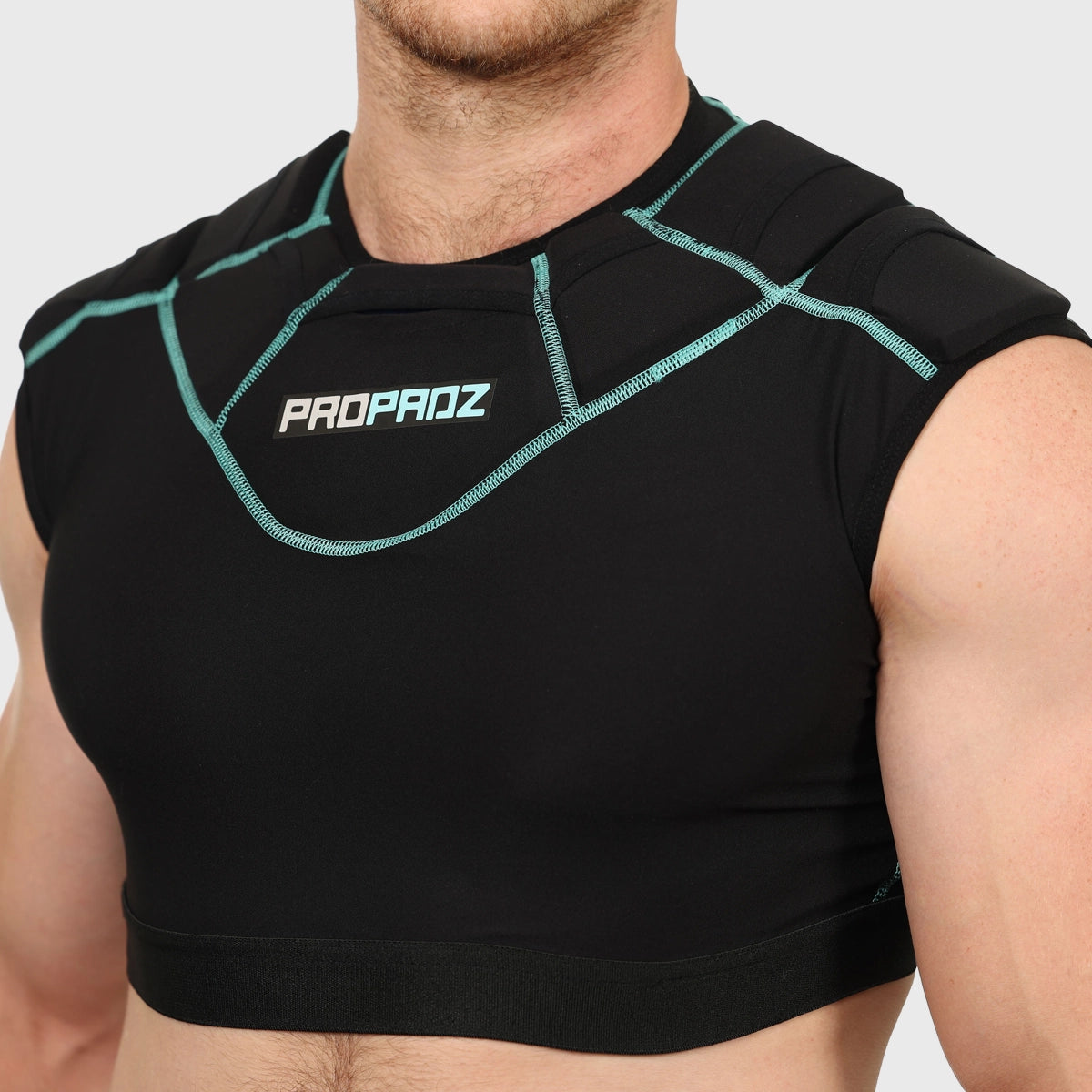 Propadz Gel Rugby Shoulder Pads - Shock Absorbing Protective Gear for Rugby Players - Perfect for Training, Matches & Contact Sports