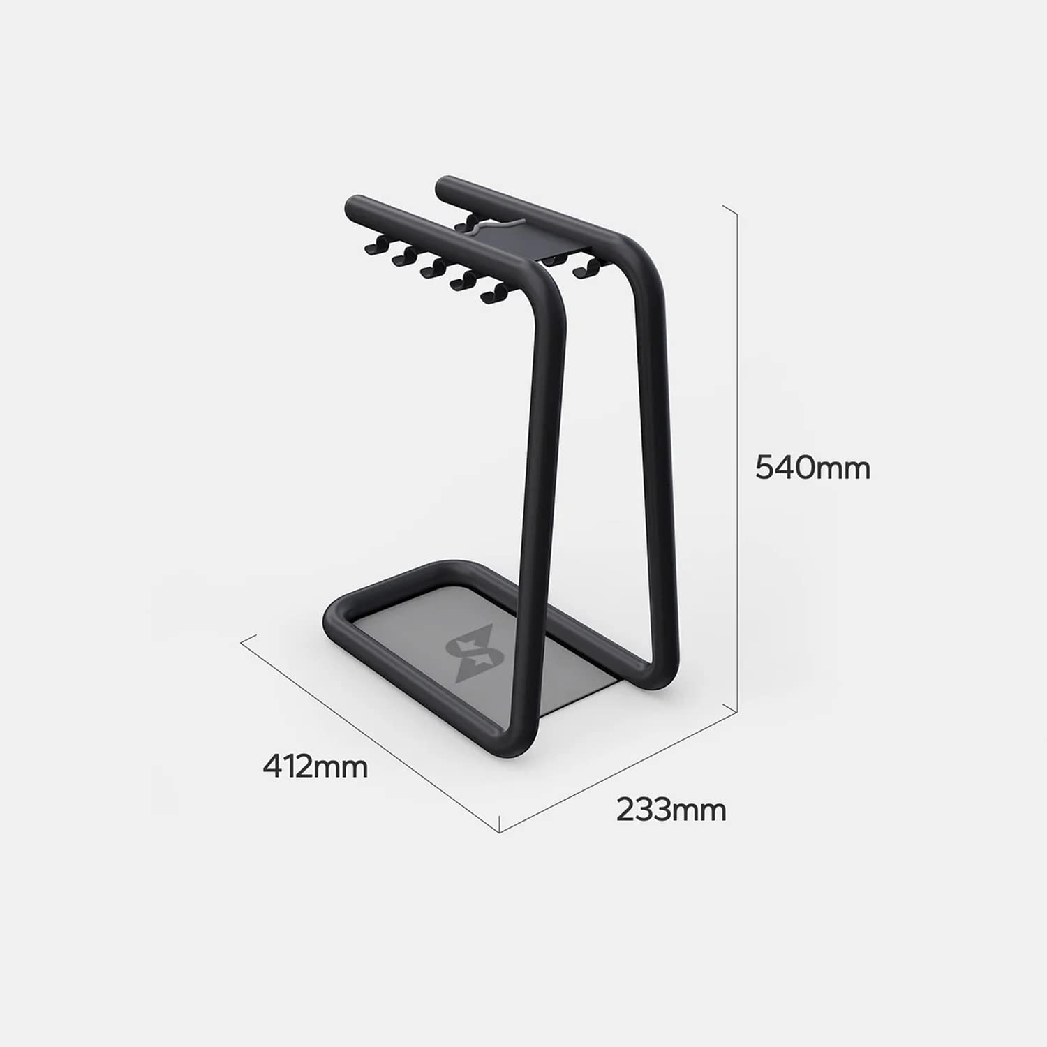 10 Heavy-Duty Metal Hook Gym Accessory Organizer - Wall Mounted Home Gym Storage Hanger for Dumbbells, Resistance Bands & Fitness Equipment - Perfect for Garage, Basement & Home Workout Spaces
