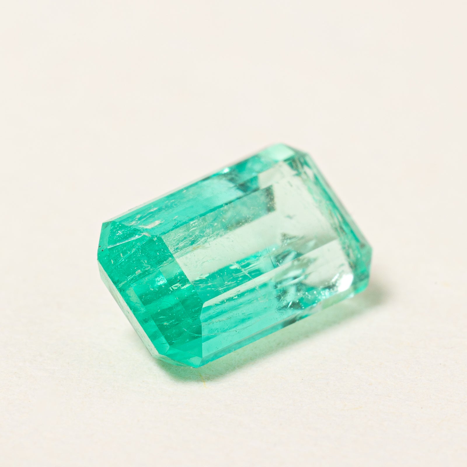 1.24ct Rectangular Step Cut Loose Emerald Gemstone for Jewelry Making - Engagement Rings, Pendants & Earrings | Natural Green Emerald Stone for DIY Crafting