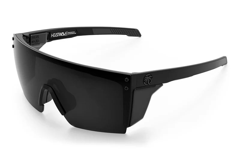 Performance XL Lazerface Matte Black Sunglasses with Polarized Lenses - UV Protection for Driving, Running & Outdoor Sports