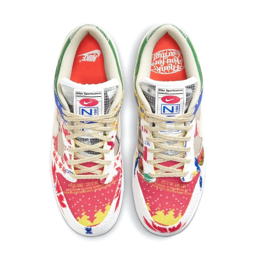 Nike Dunk Low City Market Multi-Color Sneakers - Men's & Women's Casual Shoes for Streetwear, Skateboarding & Everyday Fashion