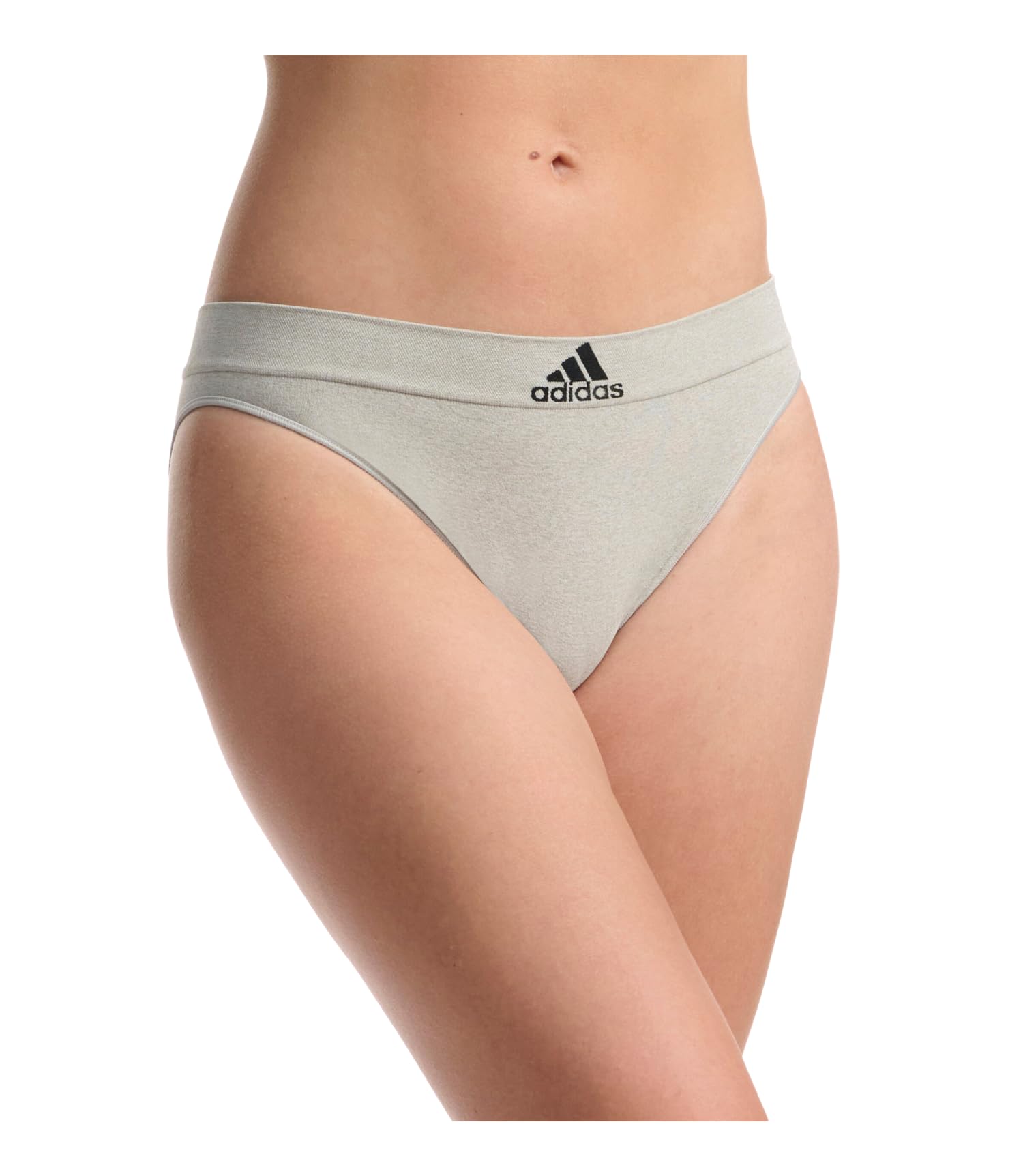 adidas Women's Seamless Bikini Underwear 3-Pack - Soft Breathable Comfortable Panties for Workout, Yoga & Everyday Wear