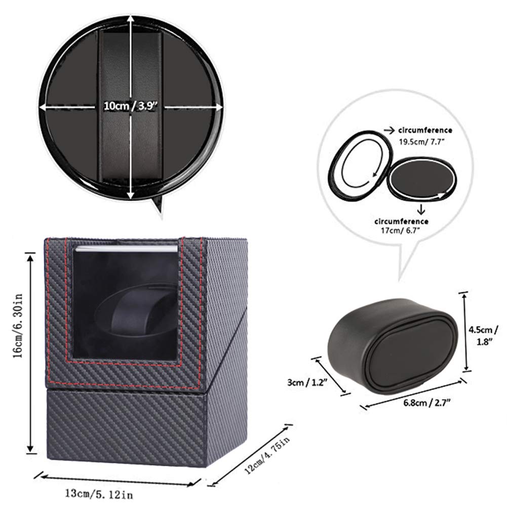 Premium Automatic Watch Winder with Japanese Motor - Battery & AC Powered Watch Storage Box for Rolex, Omega & Luxury Watches | Perfect for Travel, Display & Watch Collection Maintenance