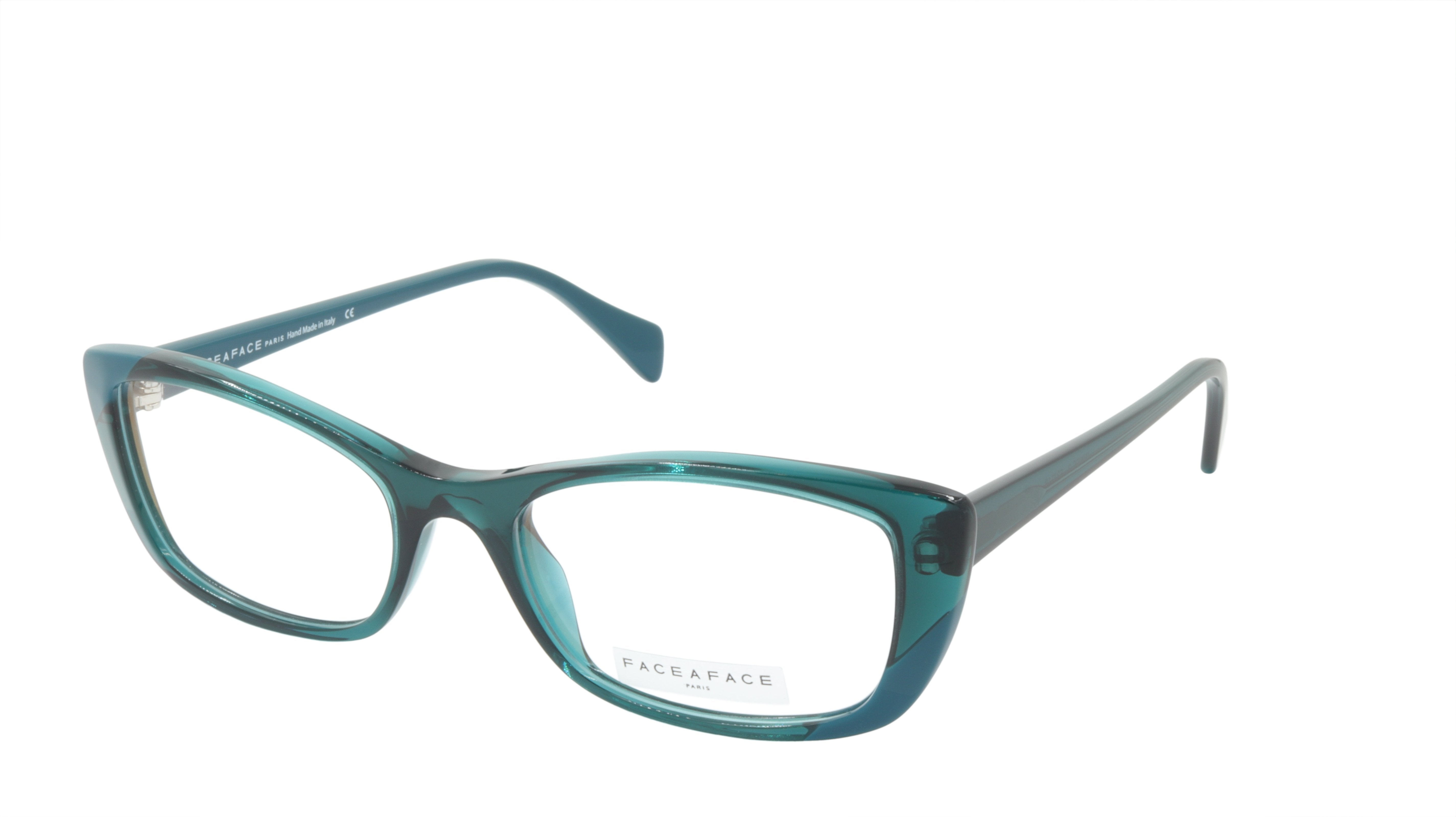 Face A Face WINDS 2 Col. 2045 Acetate Eyeglasses Frame in Duck Blue | Stylish & Durable Acetate Glasses for Men & Women | Perfect for Office, Reading & Everyday Wear