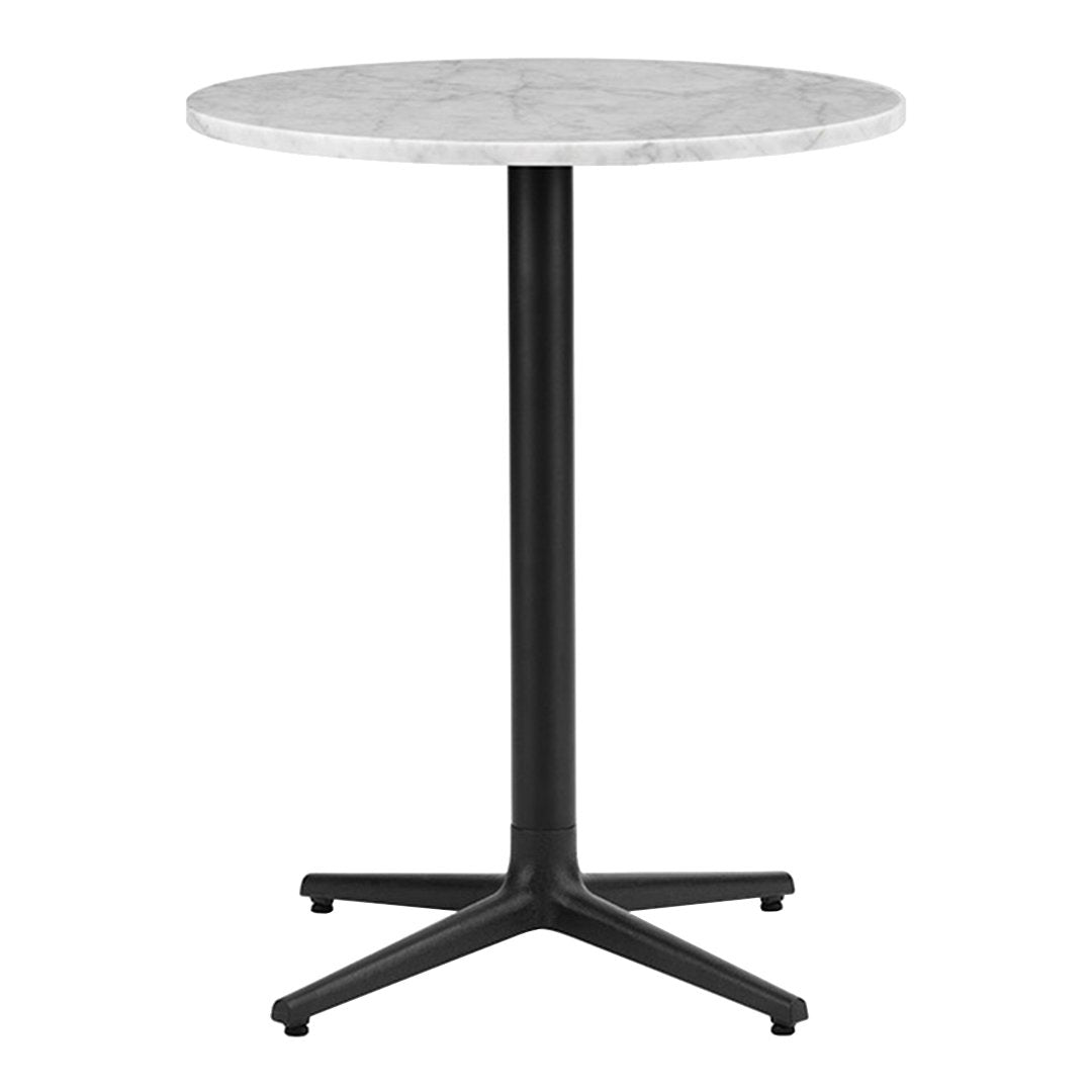 Round Outdoor Cafe Table - Aluminum All-Weather Patio Bistro Set for Garden, Deck, Poolside & Restaurant Dining - Commercial Grade Rust-Proof Design