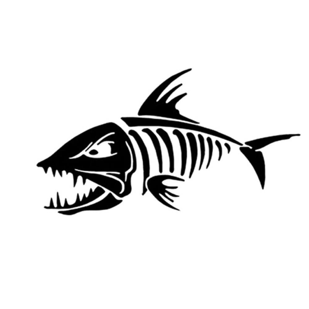 5 PCS Car Window Bumper Vinyl Sticker 1810CM Fishbone Design Decals for Motorcycle, Car, and Truck Personalization – Ideal for Outdoor Adventures and Urban Style
