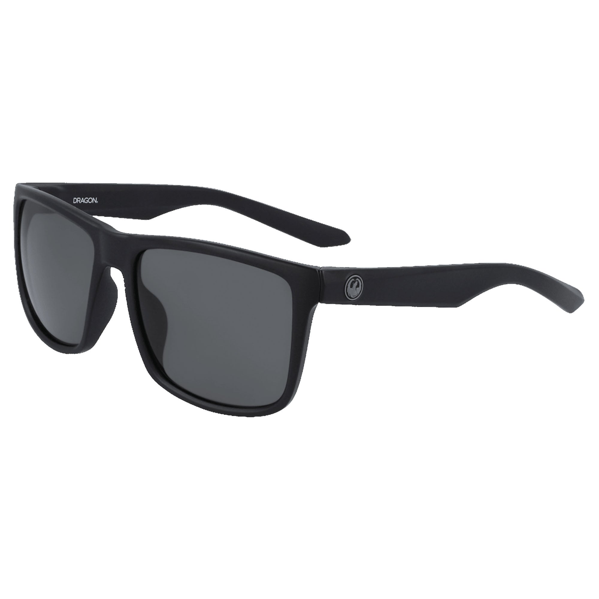 Dragon Meridien Upcycled Men's Polarized Sunglasses - Matte Black/Smoke Lens for Outdoor Sports & Driving - UV Protection & Glare Reduction