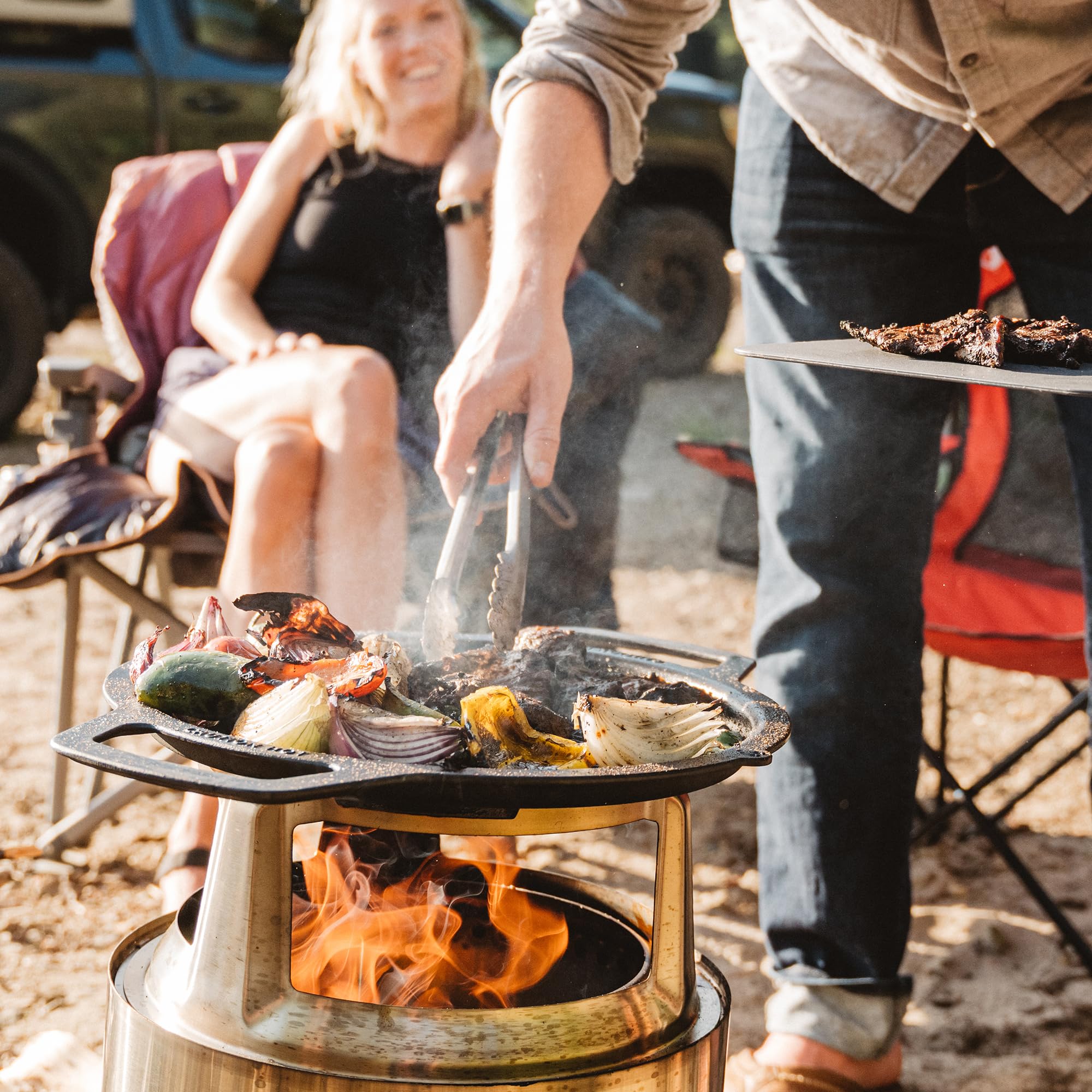 Solo Stove Ranger Griddle with Stainless Steel Hub - 14.25