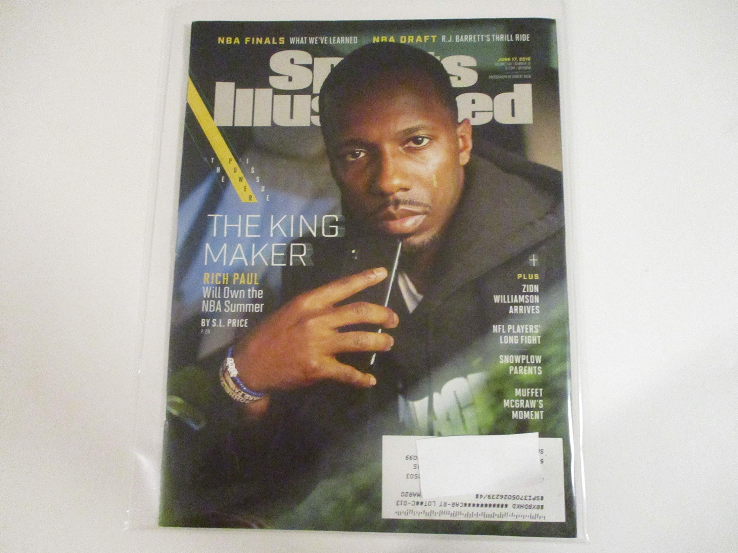 Sports Illustrated Magazine June 17 2019 - King Maker Rich Paul Cover Story by S.L. Price | NBA Summer League Feature | Perfect for Sports Fans & Collectors | Great for Coffee Table Displays & Memorabilia Collections