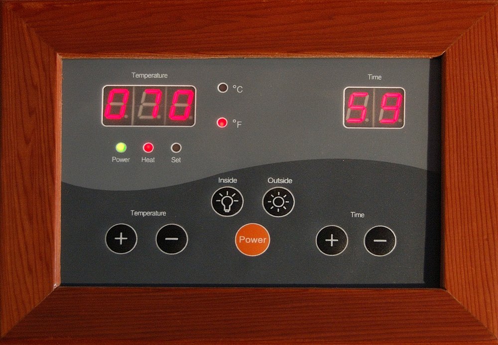 Heatwave 4-Person Cedar Corner Sauna with Carbon Heaters SA1320 - Home Spa Relaxation & Detox for Family Wellness