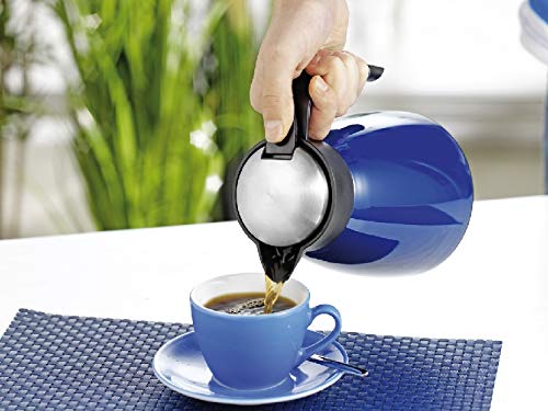 Esmeyer Stainless Steel Vacuum Insulated Water Jug - 34oz, Blue, 14 x 14 x 25 cm - Perfect for Camping, Office & Outdoor Activities