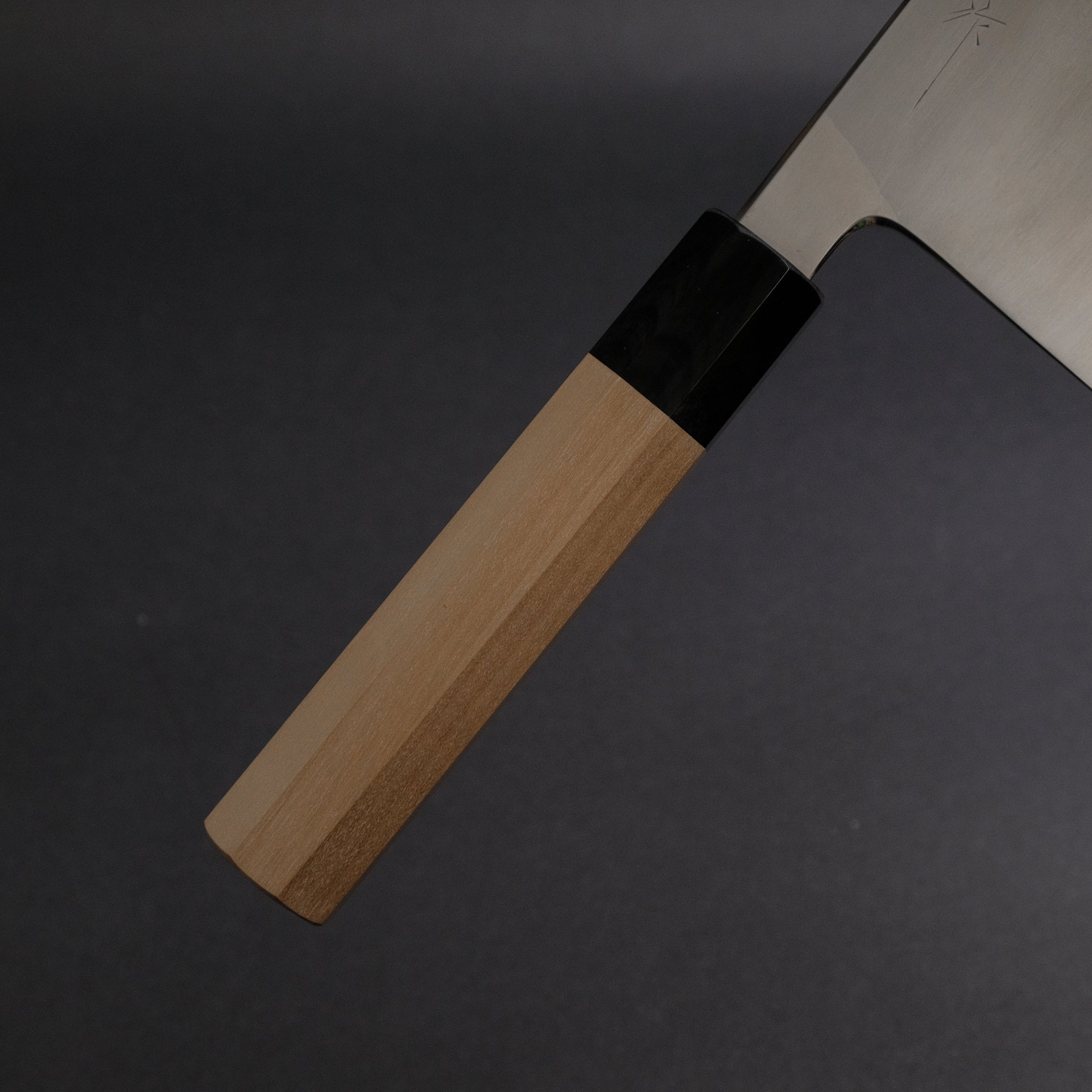 Premium Tetsujin Blue #2 Kasumi Nakiri Japanese Chef Knife 220mm - Extra Large Ho Wood Handle - Professional Kitchen Knife for Slicing, Chopping Vegetables & Herbs