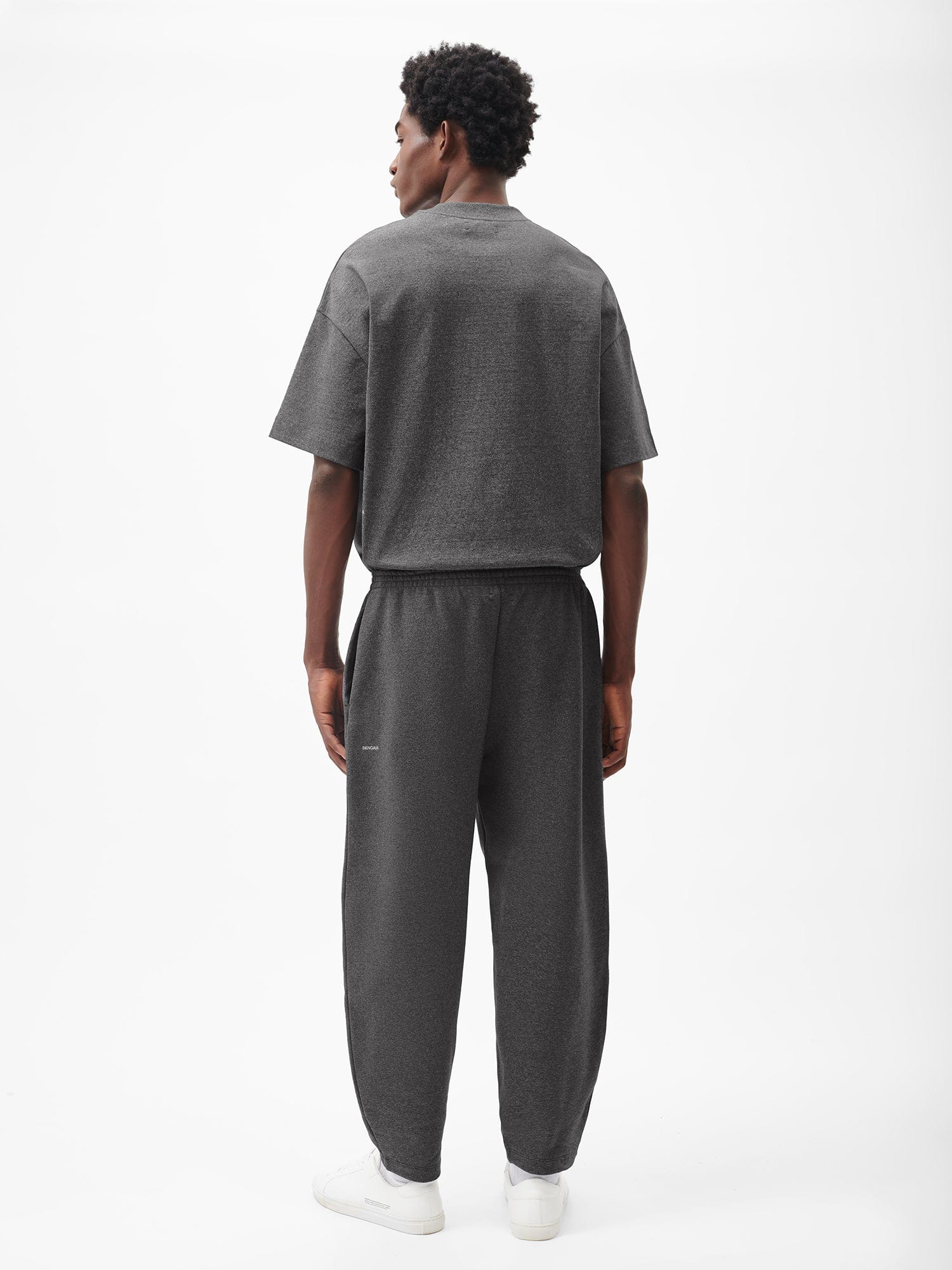 Men's Reclaimed Cotton Barrel Leg Track Pants - Reclaim Charcoal | Eco-Friendly Casual Joggers for Lounge, Workout & Streetwear Fashion