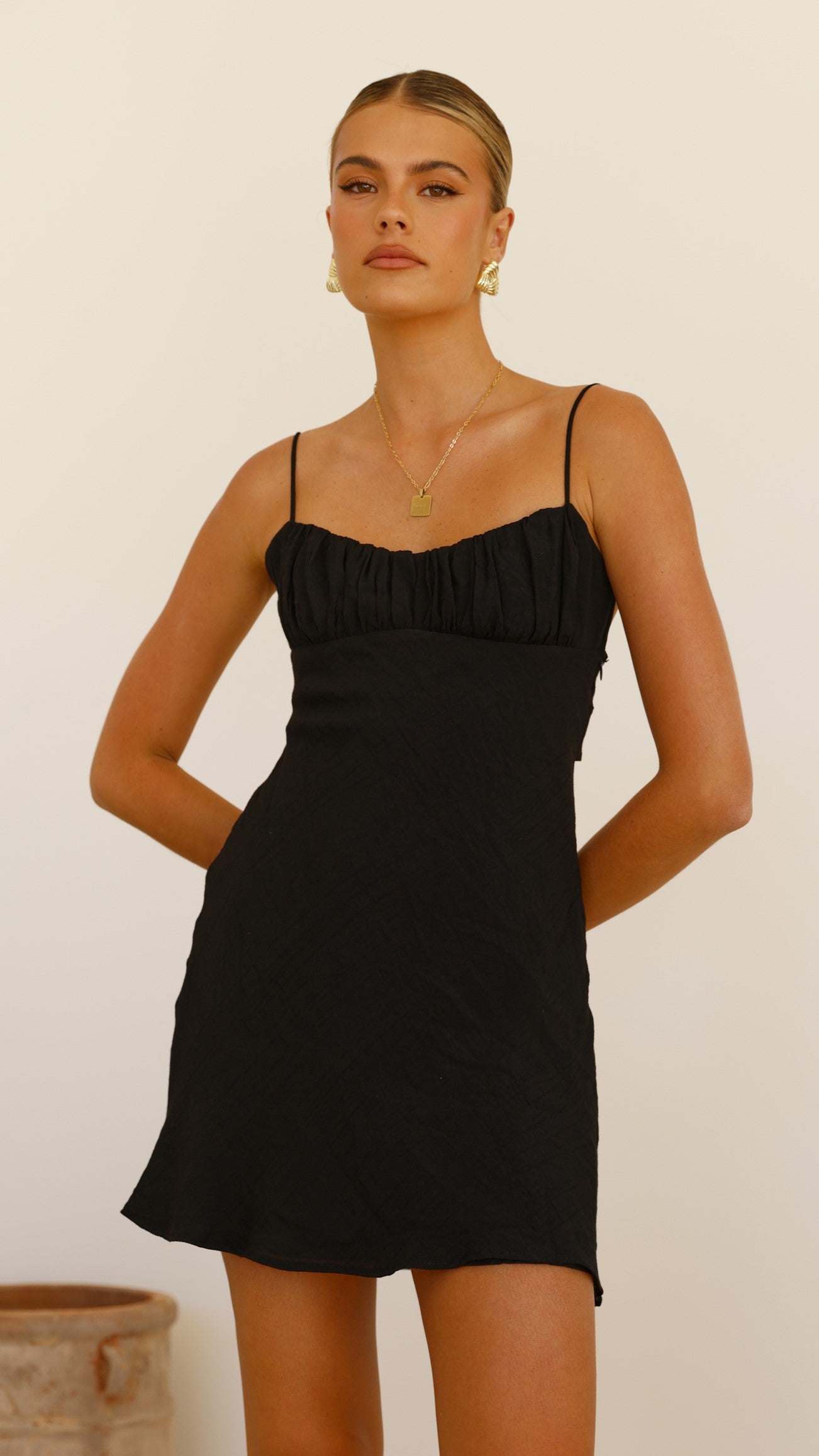 Galina Mini Dress for Women - Elegant Black Party Dress for Night Out, Date Night, and Special Occasions