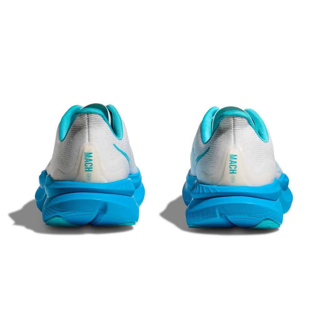 Nike Men's Air Jordan Mach 6 Basketball Shoes - White/Skyward Blue for Indoor & Outdoor Courts - Perfect for Training and Streetwear Fashion