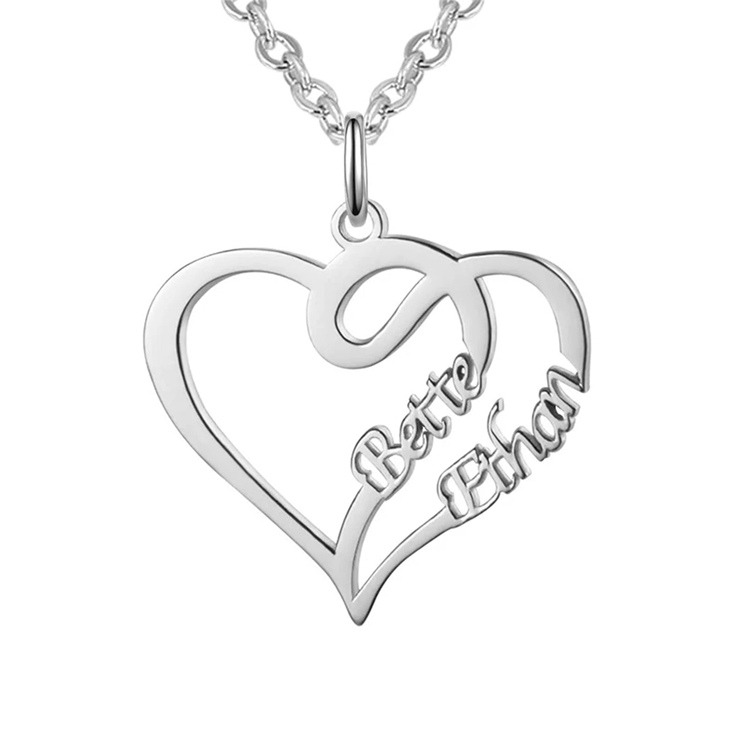 YOOSHINING Personalized Name Necklace with Birthstone - Custom Initial Necklace for Women, Dainty Gold/Silver Jewelry Gift for Girlfriend, Wife, Mom - Perfect for Birthdays, Anniversaries & Valentine's Day